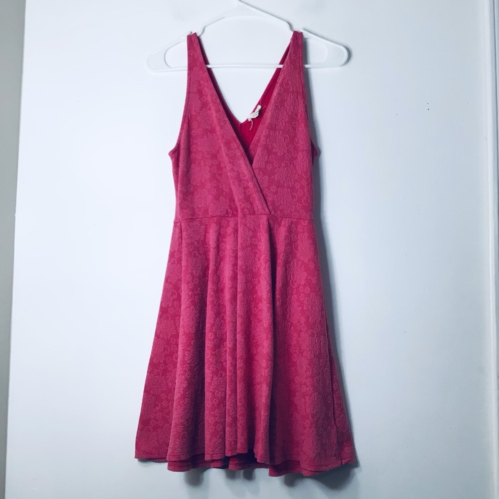 Pins & Needles Fuchsia Lace Mini Dress
